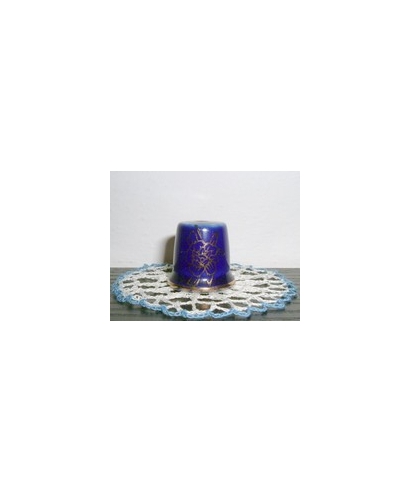 Blue with a gold flower