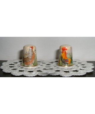 Cock and hen