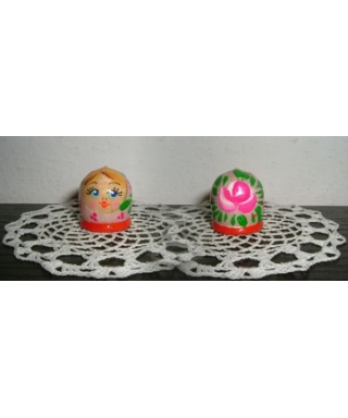 Round pink doll