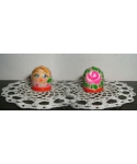 Round pink doll