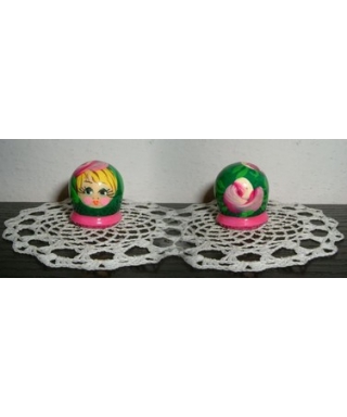 Round green doll