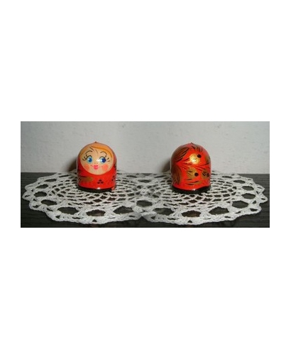 Round red doll