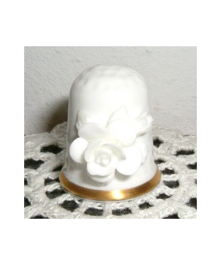 White rose affixed