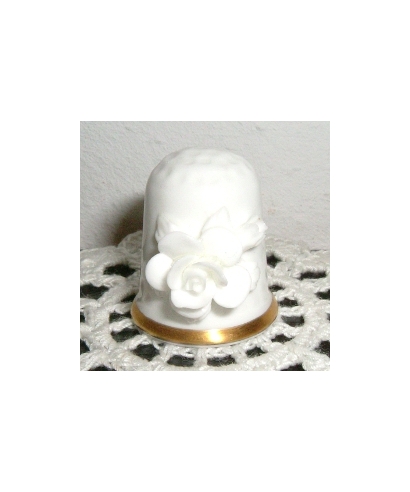 White rose affixed
