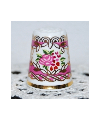 Pink flowers in cameo