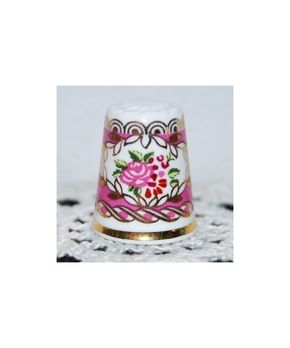 Pink flowers in cameo