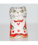 Valentine lady cat