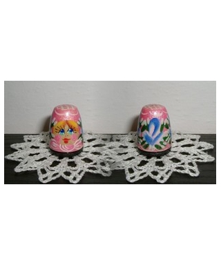 Squared pink doll