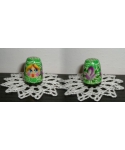 Squared green doll