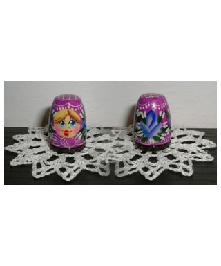 Squared violet doll