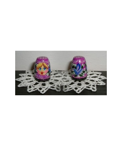 Squared violet doll