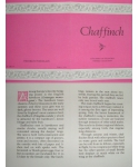 Chaffinch - certificate
