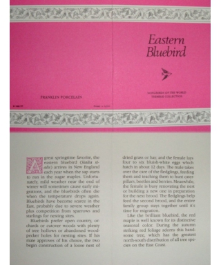 Eastern Bluebird - certificate