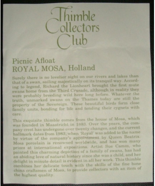 Picnic afloat - certificate (TCC)