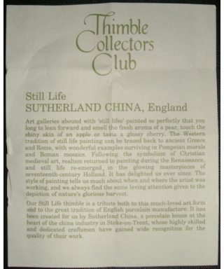 Still life - certificate (TCC)