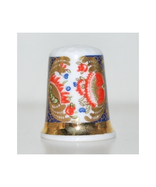 Blue and gold panelled imari