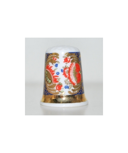 Blue and gold panelled imari