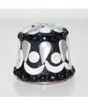 Black beaded