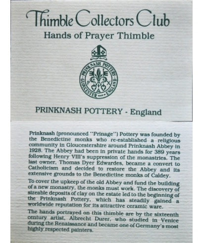 Hands of prayer - certificate (TCC)