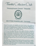 Pennsylvania Dutch - certificate (TCC)