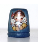 Child and sheep