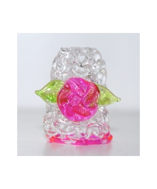 Glass with flower