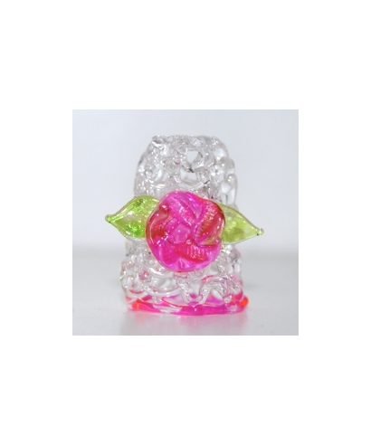 Glass with flower