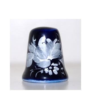 Flowers in cobalt