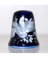 Flowers in cobalt