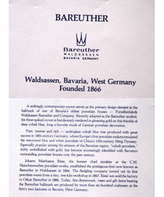 Bareuther - certificate