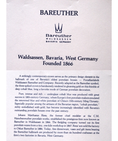 Bareuther - certificate