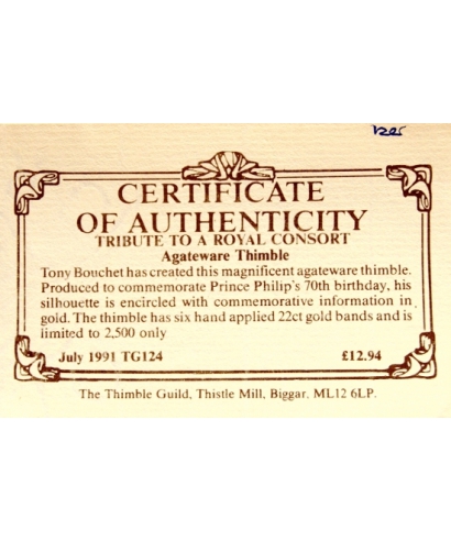 70th Birthday of Prince Philip - certificate
