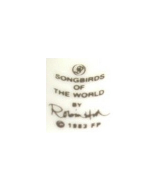Songbirds Of The World - Franklin Porcelain