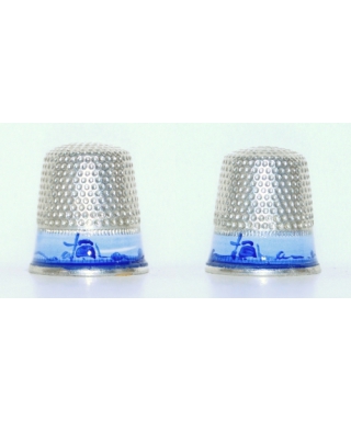 Enamel with windmill