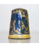 India - navy-blue leaves