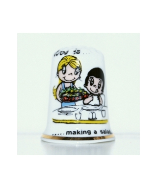 Love is making a salad