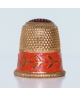 Metal with orange decoration