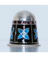 Enameled with flowers