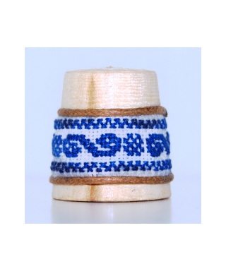 Navy-blue embroidery