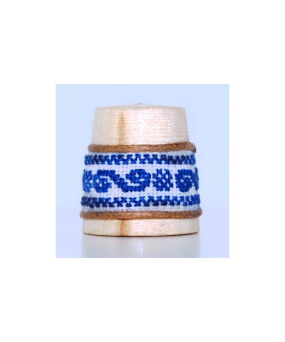 Navy-blue embroidery
