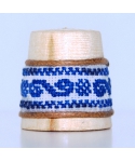 Navy-blue embroidery