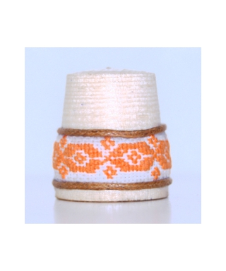 Orange embroidery