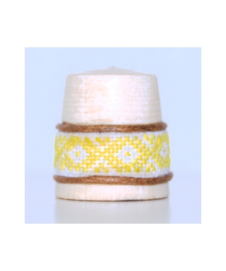 Yellow embroidery