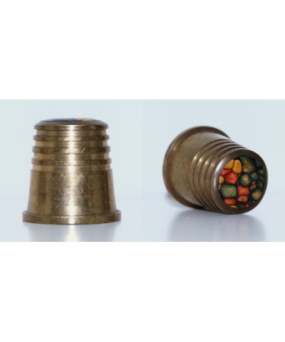 Metal with decorated top