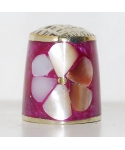 Mother-of-pearl violet flower