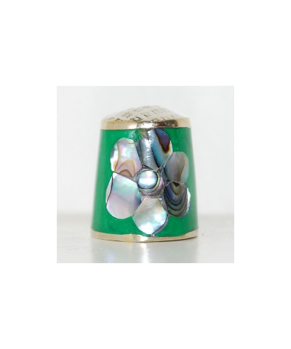 Mother-of-pearl green flower
