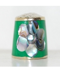 Mother-of-pearl green flower