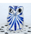 Niebieska ceramiczna sowa