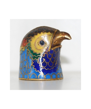 Eagle with a curved beak