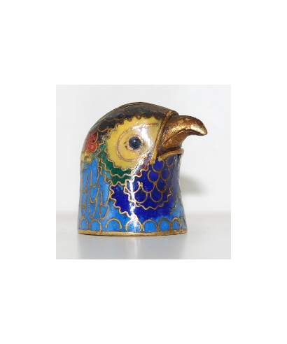 Eagle with a curved beak